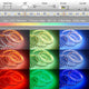 24 W/m RGB + CCT 5 in 1 LED-Strip IP63 mit verschiedenen Farben und Montagehinweisen, 12mm Breite, SMD 5050.