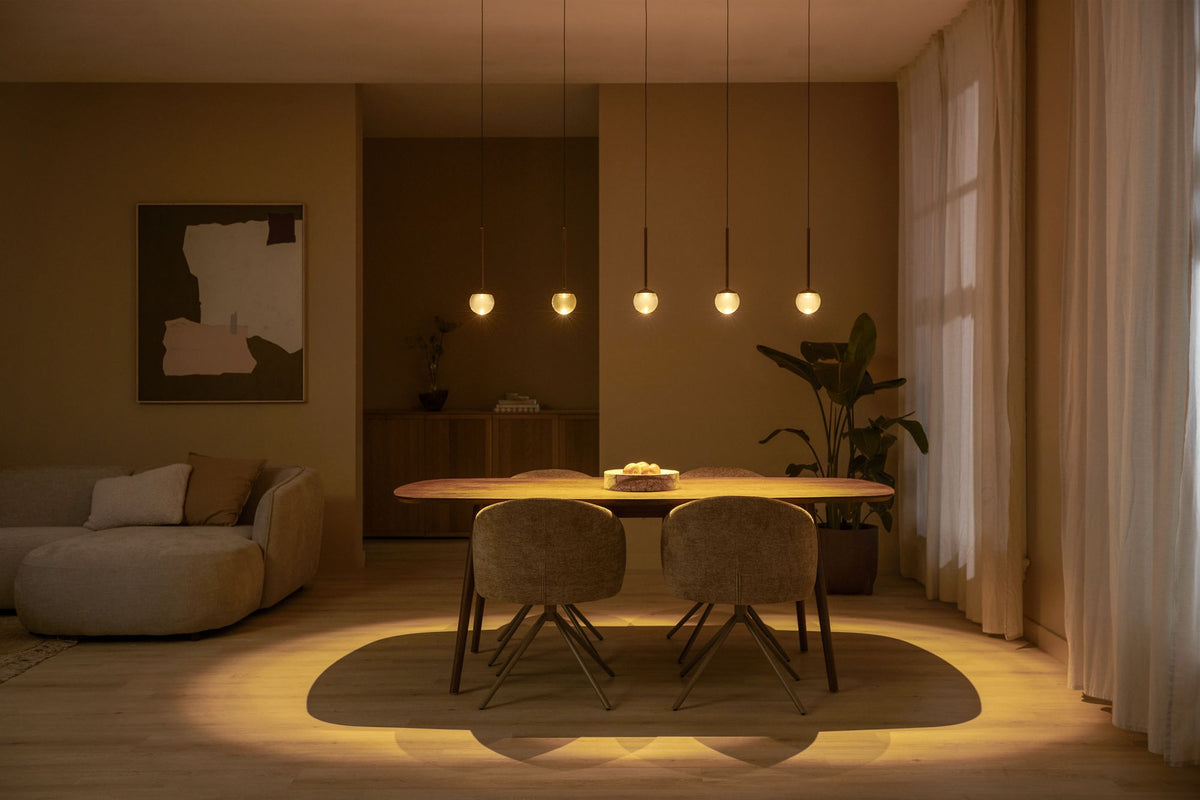 LED-Candeeiro suspenso Calina de 5 luzes com cor da luz ajustável retangular (2)