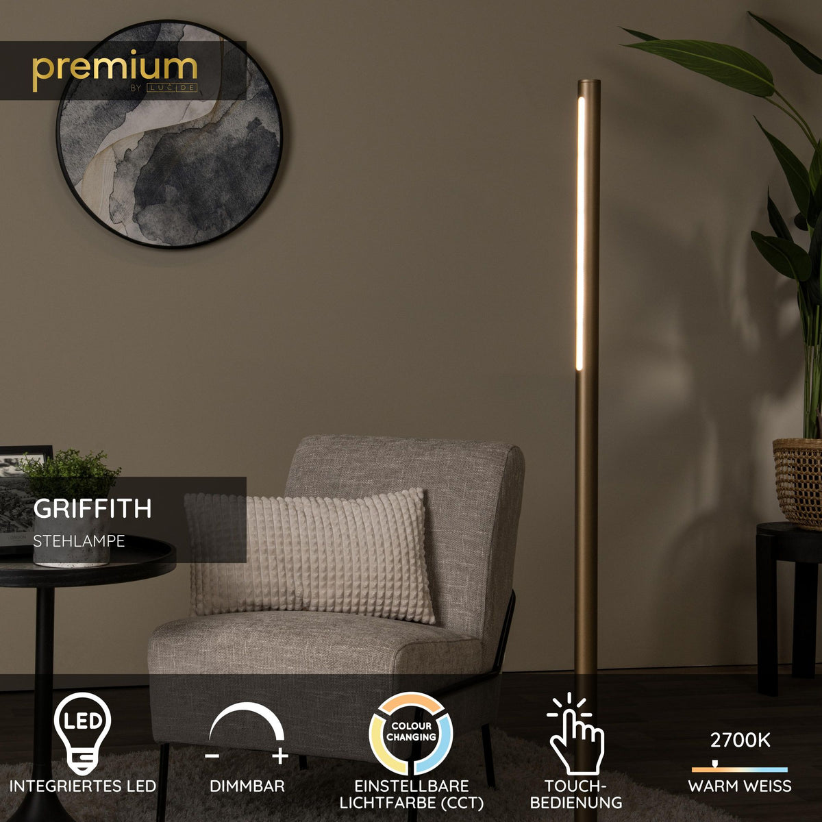 LED-Stehleuchte Griffith mit CCT und Touchdimmer (5)