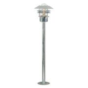 Vejers lampadaire d’extérieur en zinc en acier galvanisé pour jardin et terrasse, luminaire classique et résistant aux intempéries.