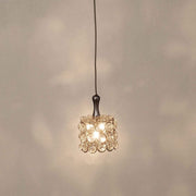 Rund taklampa i förkromad metall-kristallglas silver-klar, elegant och modern takbelysning med strålande ljus.