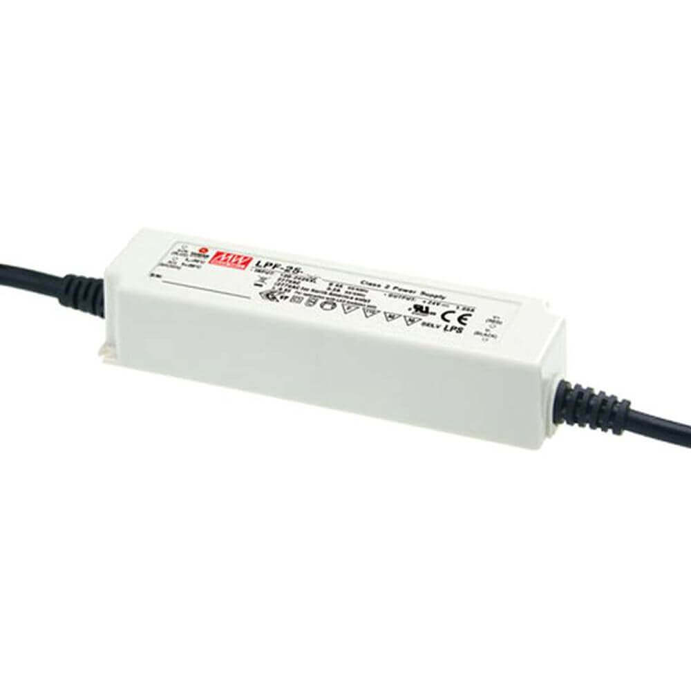 25W zertifiziertes Einbaunetzteil 24V IP67 mit Schutz vor Überspannung und Überlast, ideal für Möbeleinbau.