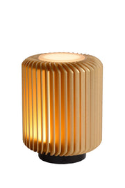 LED-Turbin cylindrical aluminium table lamp warm white (1)