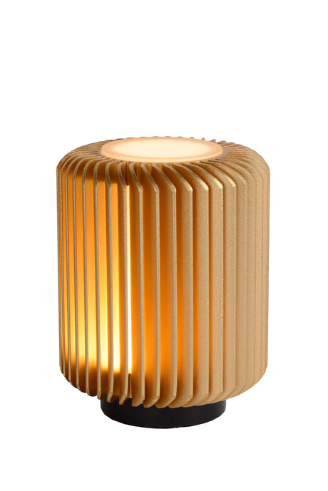LED-Tischleuchte Turbin in Zylinderform aus Aluminium Warmweiß (1)