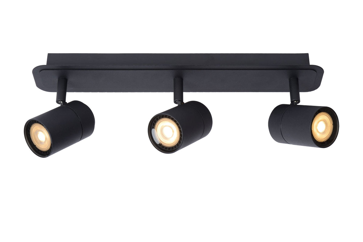 LED-Bad-Deckenspot Lennert 3-flammig dimmbar IP44 Schwarz (2)