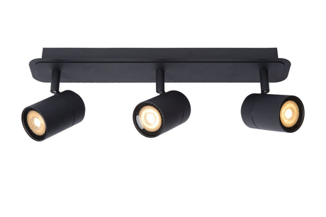 LED-Bad-Deckenspot Lennert 3-flammig dimmbar IP44 Schwarz (2)