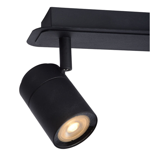 LED-Spot da soffitto per bagno Lennert a 3 luci dimmerabile IP44 nero (4)