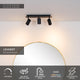 LED-Bad-Deckenspot Lennert 3-flammig dimmbar IP44 Schwarz (6)