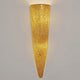 Wandleuchte 2-flammig Narziso Glasmosaik Amber in elegantem Design mit goldenem Glasmosaik.
