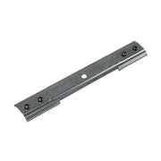 1-Phasen Stabilisator Längsverbinder Lang in Nickel-Matt, Metallverbinder mit Befestigungslöchern, Schrägansicht