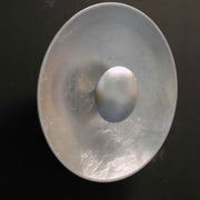 Aura Sol lampada da parete e da soffitto in argento, foglia metallica argentata Ø 90 cm, con elegante finitura argentata