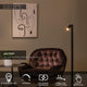 LED-Lampadaire Antrim avec bras de lecture, batterie rechargeable et variateur tactile, noir, 120 cm (5)