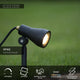 LED-garden spotlight Spike dimmable pivoting IP54 black (4)