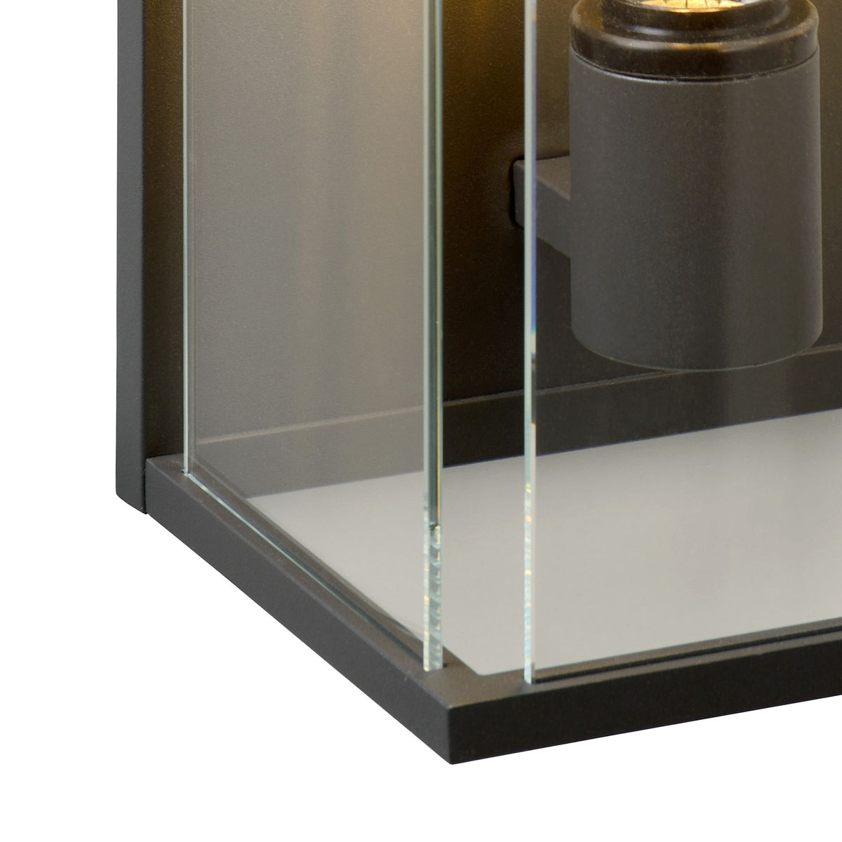 Außenwandleuchte Claire IP54 mit Glasschirm Anthrazit (4)