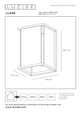 Außenwandleuchte Claire IP54 mit Glasschirm Anthrazit (7)