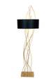 Stehlampe Elba Oval mit Schirm 180 cm