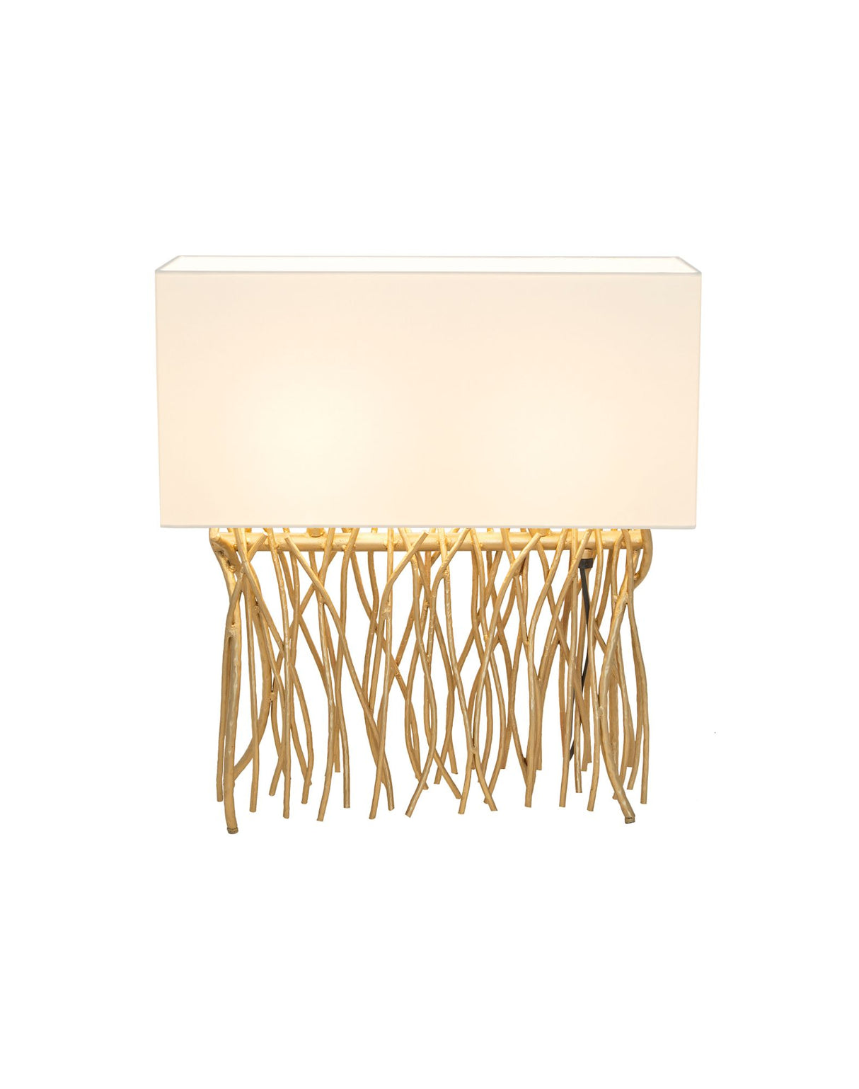 Bordlampe Capri 2-armet Ecru med skærm 50x18cm 