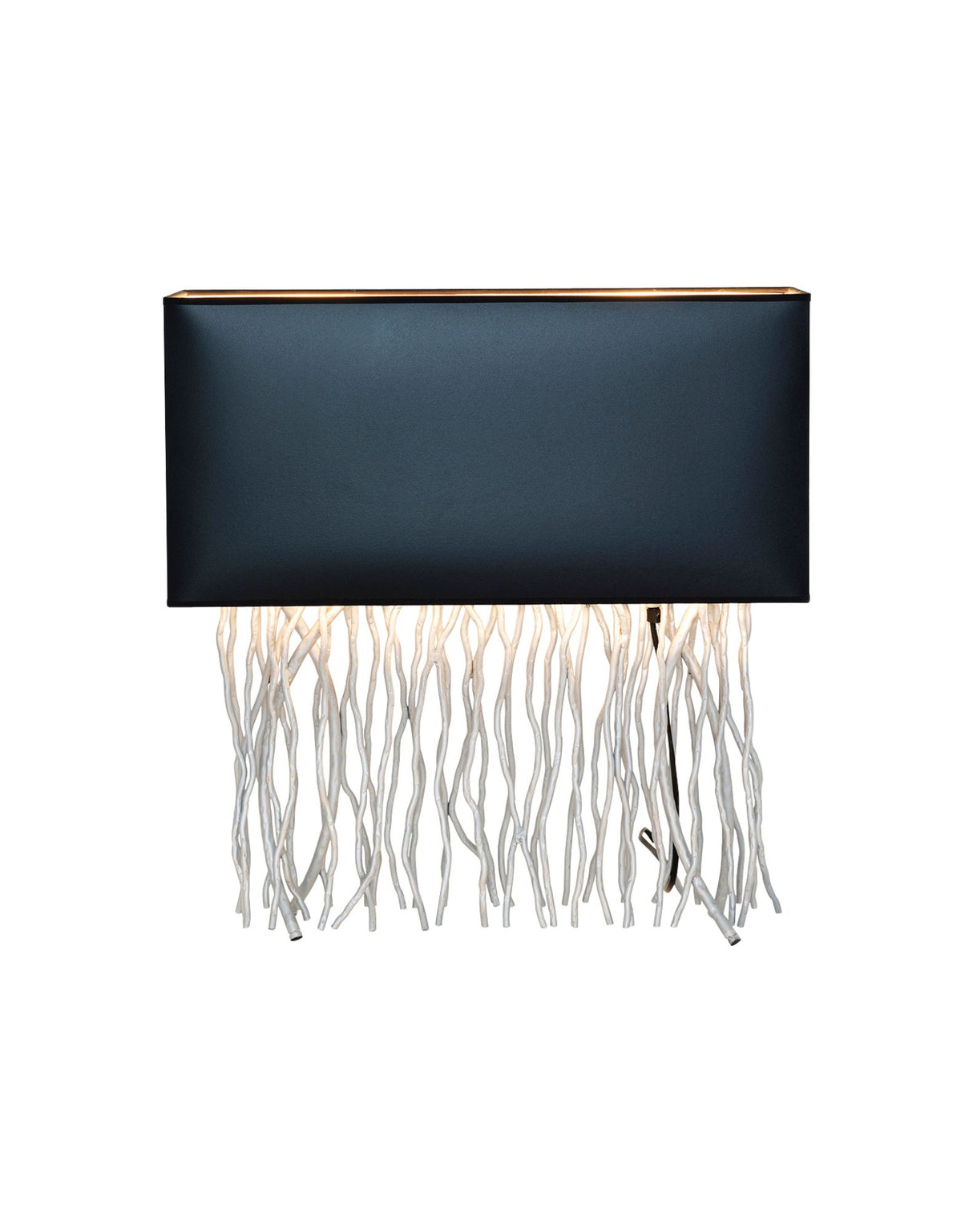 Lampada da tavolo Capri a 2 luci con paralume 50x18cm 