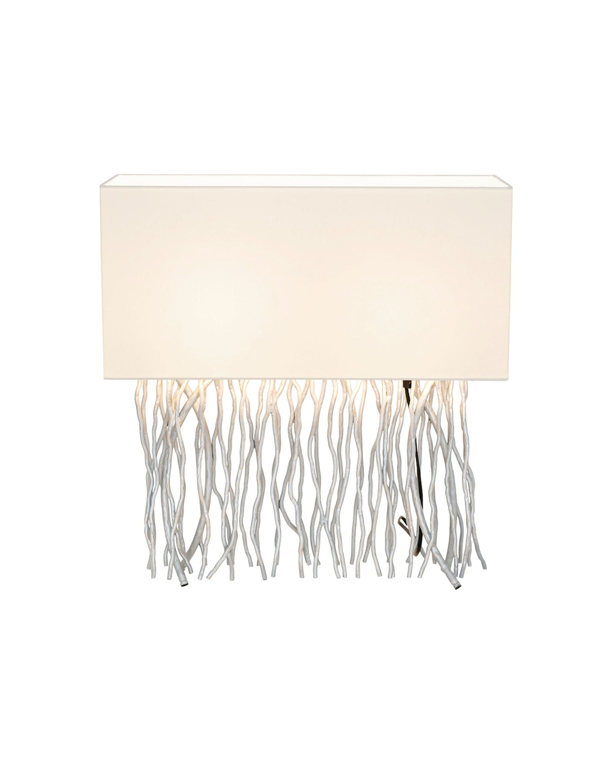 Bordlampe Capri 2-armet Ecru med skærm 50x18cm 