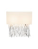 Bordlampe Capri 2-armet Ecru med skærm 50x18cm 