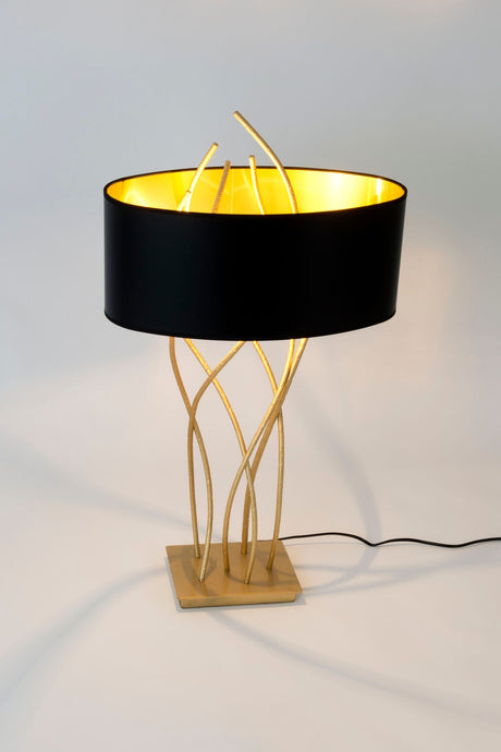 Bordlampe Elba Oval med skjerm 45x26cm (1)