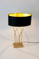 Tischlampe Elba Oval mit Schirm 45x26cm