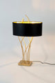 Tischlampe Elba Oval mit Schirm 45x26cm