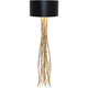 Stehleuchte Capri Metall Gold-Schwarz