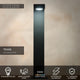 LED-Pollerleuchte Texas IP54 40cm Anthrazit Warmweiß (3)