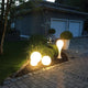 Drop-4L Outdoor Stehleuchte 100cm IP44 Liquid-Light Weiß im Garten mit zeitgenössischem Design