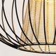 Pendelleuchte Capello Gross Eisen Schwarz-Gold