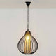 Pendelleuchte Capello Eisen Schwarz-Gold mit modernem Design und warmem Licht.