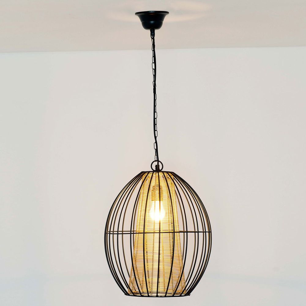 Capello Iron Black-Gold Pendant Lamp