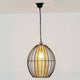 Pendelleuchte Capello Eisen Schwarz-Gold – moderne Lichtquelle in schwarzem und goldenem Design.