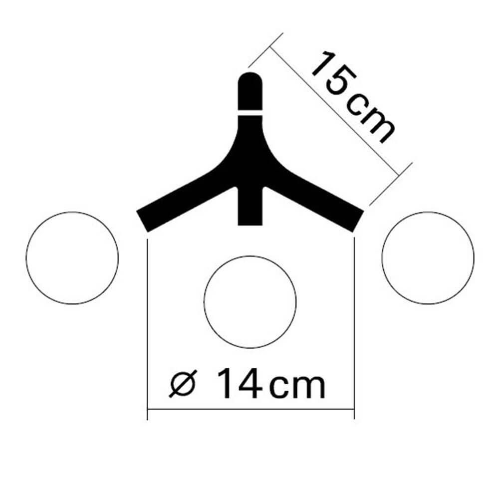 Lampa wisiorka pojedynczego 3 DNA czarna
