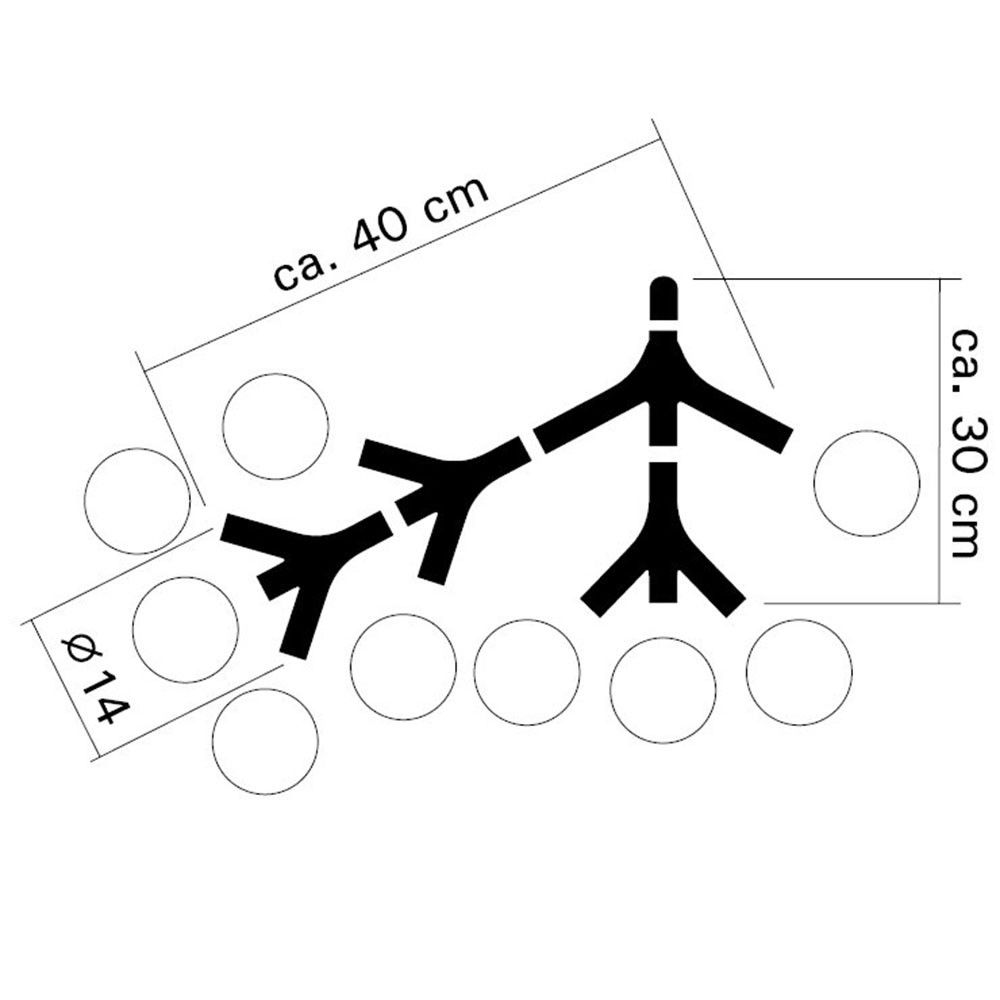 DNA Quattro-9.2 Lampada sospesa bianca