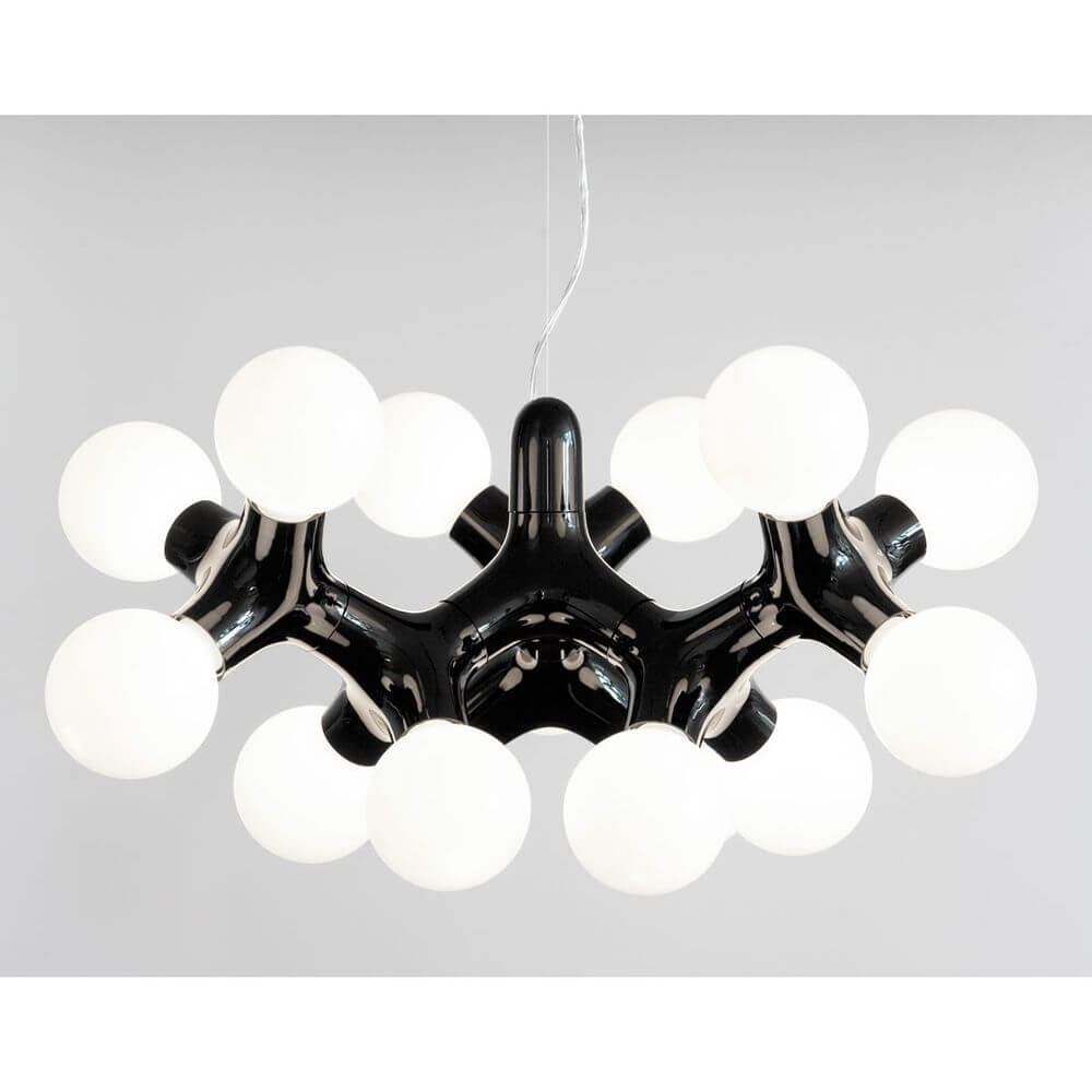 DNA Septo-15 Hängeleuchte Chrom mit elegantem Design und weißem Licht.