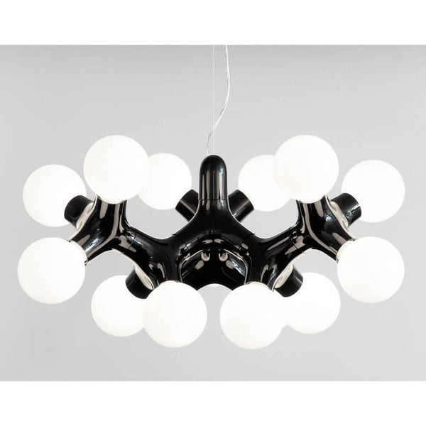 DNA Septo-15 pendant light in chrome with an elegant design and white light.