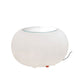 Moree Bubble Outdoor Tisch oder Hocker mit transparentem Oberteil und schwarzem Kabel.