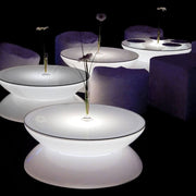 Moree Lounge table with flowers, modern design, perfect harmony of light and form.
