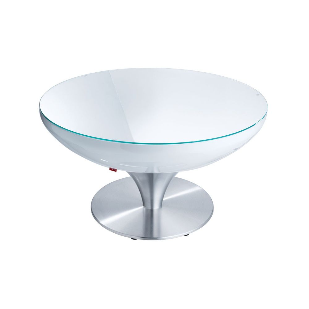 Moree Lounge Tisch 45cm für den Außenbereich, elegantes Design mit E27 Leuchtmittel und 4 m Kabel.