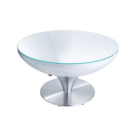 Moree Lounge Table Outdoor tafel 45 cm - moderne designtafel met glanzend oppervlak, ideaal voor buiten.