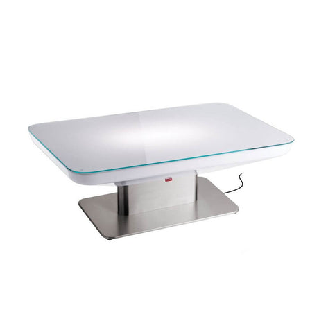 Moree Studio 36 Outdoor Tisch (S14d) mit modernem Design und robustem Edelstahlfuß für den Außenbereich.