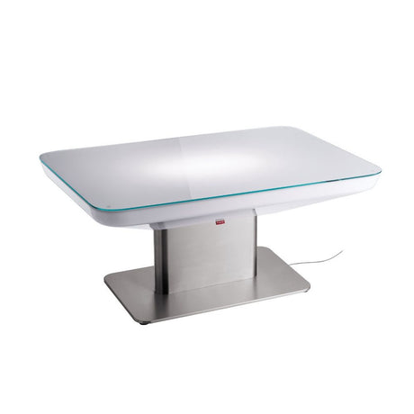 Moree Studio 45 Leuchttisch 45x70cm mit transparentem Kabel und modernem Design.