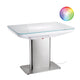 Moree Studio 75 LED Couchtisch Pro mit multicolor LED-Beleuchtung und eleganter Glasoberfläche.