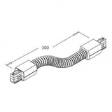 3-faser Flex Connector sort 300 m