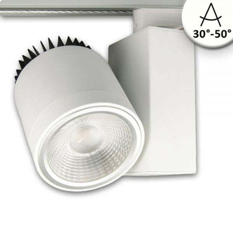 3-Phasen Power-LED Strahler, 3000lm, dimmbar, fokussierbar, energieeffizient, ideal für Schienenbeleuchtung