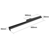 Luz de línea de 3 circuitos 2200lm 20W 3000K negro cálido