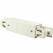 3-Phasen Mittel-Einspeiser in Weiß für gängige Stromschienen, ideal für effiziente Stromverteilung.