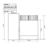 3-faser Power LED Ristler 3400lm 35W 3000K varm sort